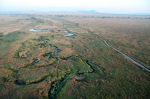 aerial of river