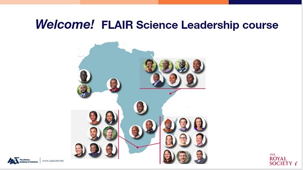 Kulima participating in leadership training for African Academy of Sciences Future Leaders (FLAIR) Fellows